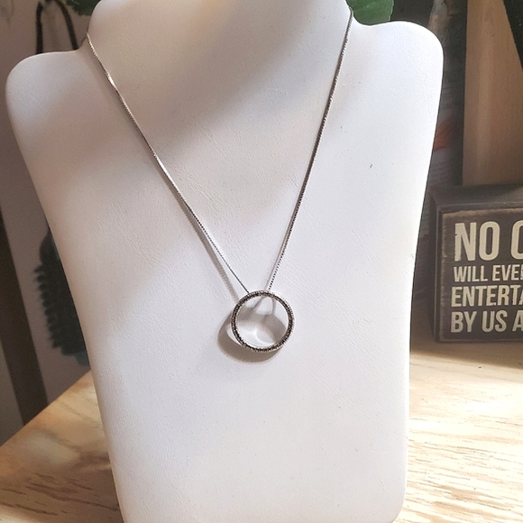 Ross-Simons Jewelry - 💎GENUINE DIAMOND CIRCLE BOX CHAIN NECKLACE